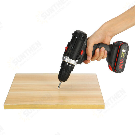 98VF Rechargeable Electric Cordless Impact Drill Screwdriver 25+1 Torque LED 98VF Rechargeable Electric Cordless Impact Drill Screwdriver 25+1 Torque LED