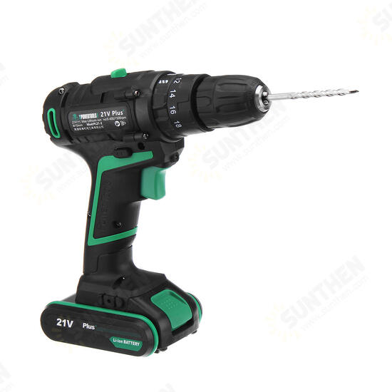 AC100-240V Li-ion Cordless Electric Screwdriver Power Drills 1 Battery 1 Charger With Accessories