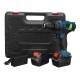 Adjustable 21V Rechargeable Cordless Power Impact Drill Electric Screwdriver with 2 Li-ion Battery