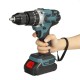 Cordless Electric Impact Drill 3 in 1 Rechargeable Drill Screwdriver 13mm Chuck W/ 1 or 2 Li-ion Battery For Makita