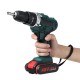 Cordless Impact Drill Driver High/Low 25+3 Gears Speed 2 Battery Set