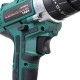 Cordless Impact Drill Driver High/Low 25+3 Gears Speed 2 Battery Set