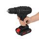 Cordless Impact Wrench Drill Socket 25 Speeds LED Electric Screwdrive w/ 1/2 Batteries