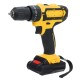 Cordless Rechargeable Electric Drill Screwdriver LED Portable Metal Wood Drilling Tool W/ 1/2pcs Battery & Storage Box