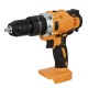 Dual Speed Brushed Impact Drill 13mm Chuck Rechargeable Electric Screwdriver for Makita 18V Battery