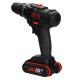 12V/24V Lithium Battery Power Drill Cordless Rechargeable 2 Speed Electric Driver Drill Motor Reverse LED Drilling Tool