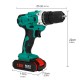 Multifunctional 3In1 Cordless Electric Screw Driver Drill Wrench 3/8-Inch Chuck Rechargeable Impact Drill W/ 1/2pcs Battery
