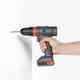 12V Cordless Multi-purposed 3 In 1 Imact Drill Driver Hammer 30Nm Electric Screwdriver Drill 2000mAh Li-ion Battery from