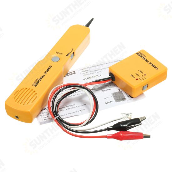 Telephone Line Finder RJ11 Wire Tracker Network Break Short Circuit Tester Telephone Line Finder RJ11 Wire Tracker Network Break Short Circuit Tester
