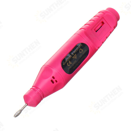 USB Portable Electric Nail Polisher Pen Nail Manicure Sharpener Nail Drill Machine