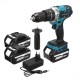 3 IN 1 288VF Cordless Brushless Hammer Drill Speed Regulated Electric Screwdriver Impact Drill 20+3 Torque 13mm