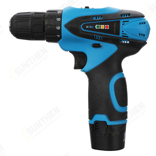 12V Cordless Power Drill Driver Screw 2 Speed Lithium-ion Electric Screwdriver with Battery