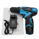 12V Cordless Power Drill Driver Screw 2 Speed Lithium-ion Electric Screwdriver with Battery