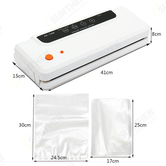 Vacuum Sealer Food Bag Electric Automatic Seal Ring Machine Saver Packing Storage