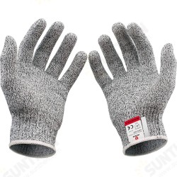 1 Pair Woodworking Cutt-proof Full Finger Gloves Safety Cut Resistant Level 5 Hand Protection Breathable for Anti-cutting Manual Cookware Butcher 1 Pair Woodworking Cutt-proof Full Finger Gloves Safety Cut Resistant Level 5 Hand Protection Breathable for Anti-cutting Manual Cookware Butcher
