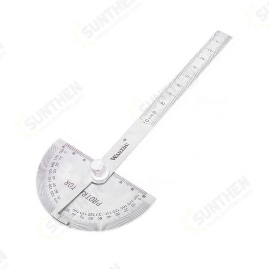 10-30cm Woodworking 180 Degree Adjustable Protractor Angle Finder Ruler Stainless Steel Caliper Measuring Tools