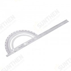 10-30cm Woodworking 180 Degree Adjustable Protractor Angle Finder Ruler Stainless Steel Caliper Measuring Tools