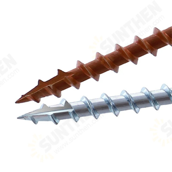 100pcs 25-63mm SQ2 Pocket Hole Screw Coarse Thread Woodworking Self Tapping Screw Oblique Hole Screw Square Driver