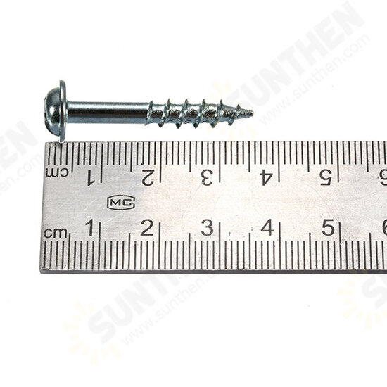 100pcs ST4-20/25/38 Screws Carbon Steel Cross Head ST4 Woodworking Screw Half-tooth Self-tapping 100pcs ST4-20/25/38 Screws Carbon Steel Cross Head ST4 Woodworking Screw Half-tooth Self-tapping