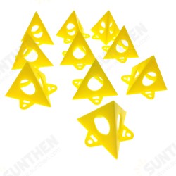 10/20Pcs Art Supply Yellow Cone Canvas And Cabinet Door Risers Acrylic And Epoxy Pouring Paint Support Stands Elevated For Woodworking Paint
