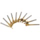 10Pcs 3mm Titanium Coated HSS Router Bit Set 3mm Shank Burr Rotary File Wood Milling Cutter Tool