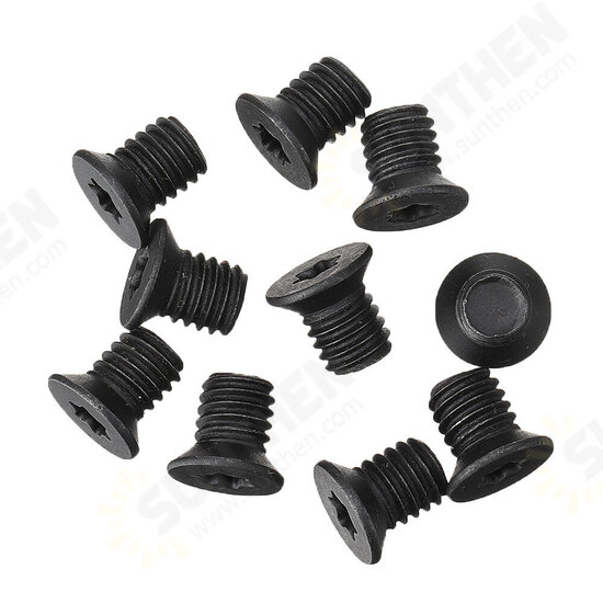 10Pcs/Set Wood Carbide Insert Cutters Screws DIY Wood Turning Tool Woodworking Lathe Tools 10Pcs/Set Wood Carbide Insert Cutters Screws DIY Wood Turning Tool Woodworking Lathe Tools