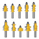 10pcs 12mm Shank Architectural Molding Handrail Router Bits Set Casing Base CNC Line Woodworking Cutters Face Mill 10pcs 12mm Shank Architectural Molding Handrail Router Bits Set Casing Base CNC Line Woodworking Cutters Face Mill