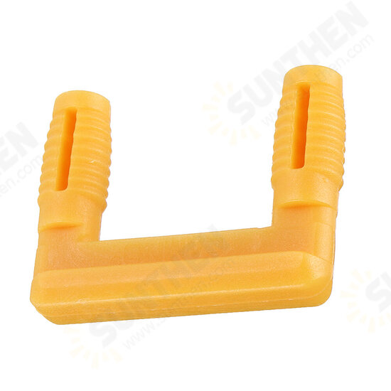 10pcs U-shaped Wood Board Connector Plastic Stealth Right Angle Fixed Cabinet Hinge Buckle Lock Furniture Fastener Hardware