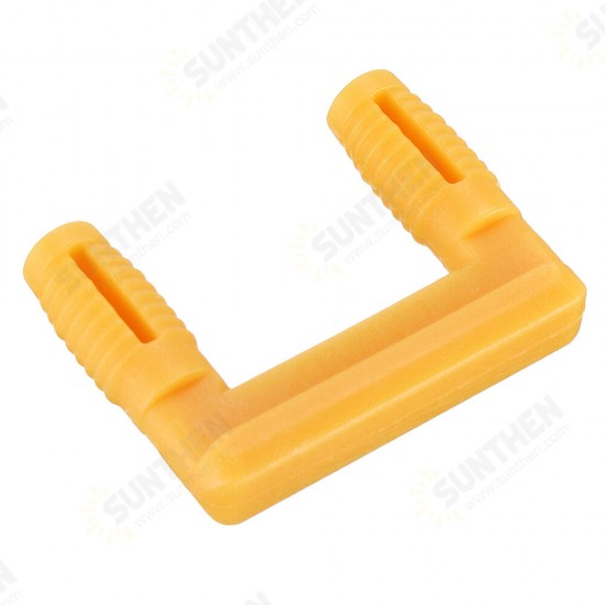 10pcs U-shaped Wood Board Connector Plastic Stealth Right Angle Fixed Cabinet Hinge Buckle Lock Furniture Fastener Hardware