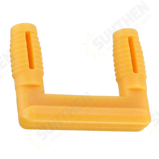 10pcs U-shaped Wood Board Connector Plastic Stealth Right Angle Fixed Cabinet Hinge Buckle Lock Furniture Fastener Hardware