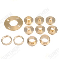 11Pcs Pure Copper Premium Router Guide Bush Set 10-30mm Router Bushing Guide Woodworking Tool 11Pcs Pure Copper Premium Router Guide Bush Set 10-30mm Router Bushing Guide Woodworking Tool