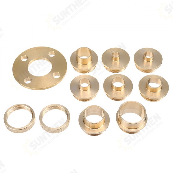 11Pcs Pure Copper Premium Router Guide Bush Set 10-30mm Router Bushing Guide Woodworking Tool