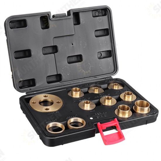 11Pcs Pure Copper Premium Router Guide Bush Set 10-30mm Router Bushing Guide Woodworking Tool