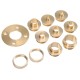 11Pcs Pure Copper Premium Router Guide Bush Set 10-30mm Router Bushing Guide Woodworking Tool 11Pcs Pure Copper Premium Router Guide Bush Set 10-30mm Router Bushing Guide Woodworking Tool