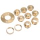 11Pcs Pure Copper Premium Router Guide Bush Set 10-30mm Router Bushing Guide Woodworking Tool