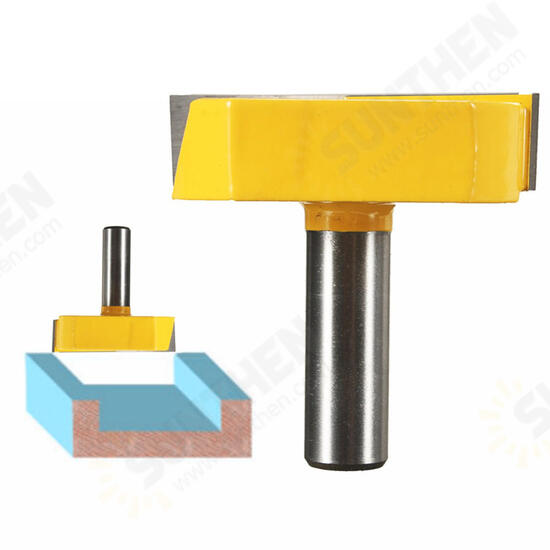 1/2 Inch Shank 2-1/4 Inch Diameter Bottom Cleaning Router Bit Wood Working Milling Cutter