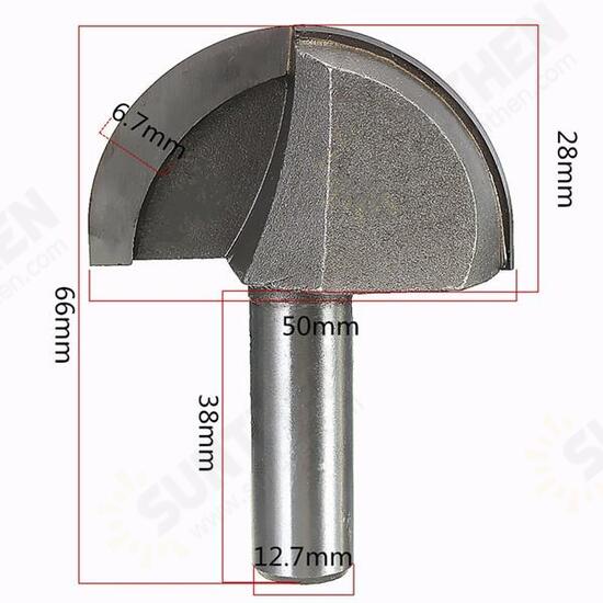 1/2 Inch Shank Wood Working Round Nose Router Bit Cutter