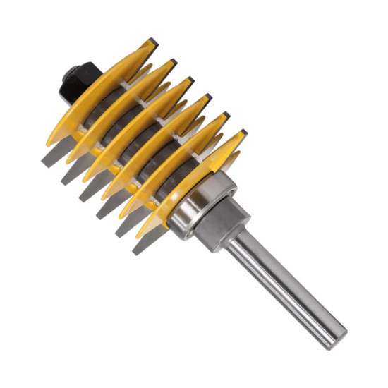 1/2 inch or 8mm or 12mm Shank Finger Glue Joint Router Bit Wood Chisel Milling Cutter with Bearing for Wood Tenon