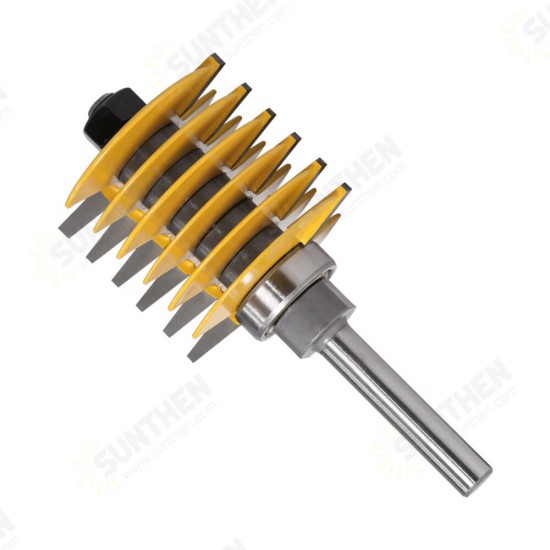 1/2 inch or 8mm or 12mm Shank Finger Glue Joint Router Bit Wood Chisel Milling Cutter with Bearing for Wood Tenon