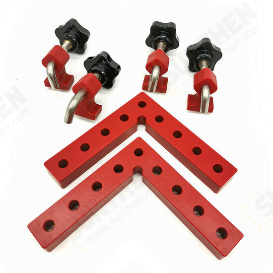 120/160MM Woodworking Right Angle Positioning Clamp Woodworking Square Positioning Fastening Tools Corner Ruler