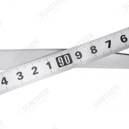 1/2/3 Meters Stainless Steel Miter Track Tape Measure Self Adhesive Metric Scale Straight Ruler