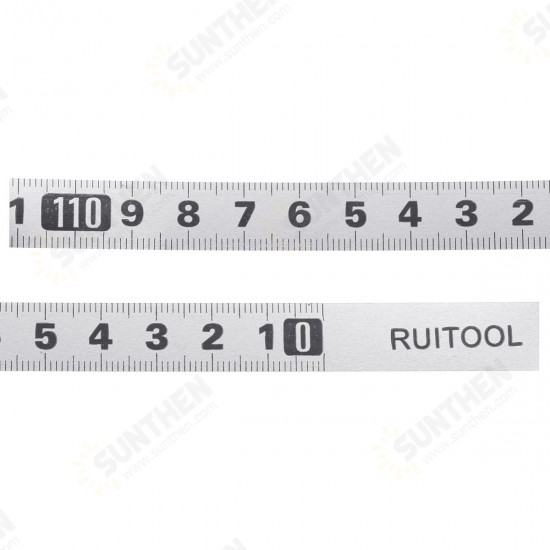 1/2/3 Meters Stainless Steel Miter Track Tape Measure Self Adhesive Metric Scale Straight Ruler