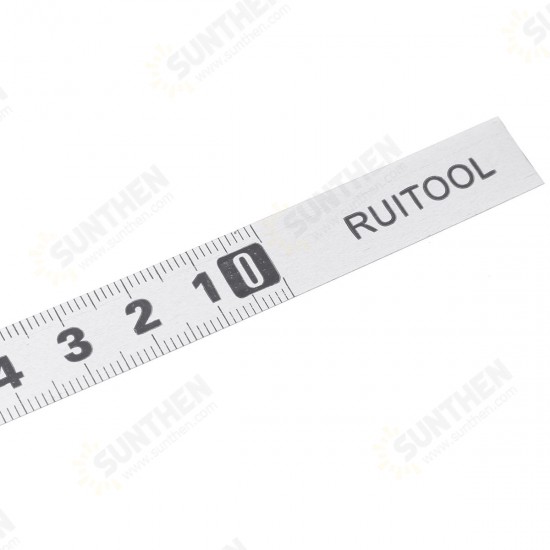 1/2/3 Meters Stainless Steel Miter Track Tape Measure Self Adhesive Metric Scale Straight Ruler