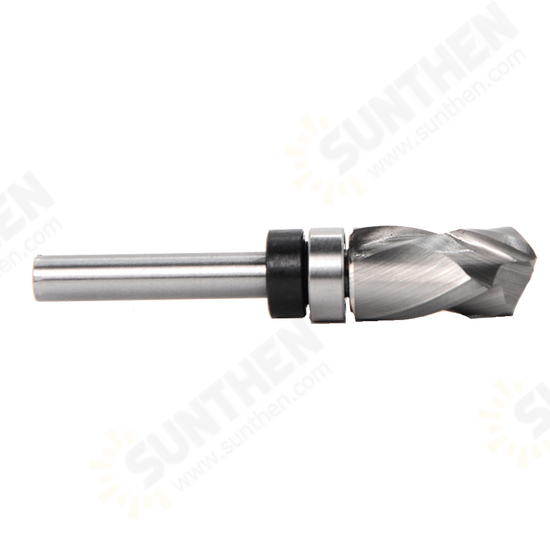 12.7*25.4*67MM Carbide Lower Bearing Spiral Trimming CNC Router Bit End Mill 1/4inch 6.35mm Shank for Woodworking 12.7*25.4*67MM Carbide Lower Bearing Spiral Trimming CNC Router Bit End Mill 1/4inch 6.35mm Shank for Woodworking