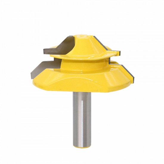 12MM 1/2inch Shank Large 45 Degree Lock Miter Router Bit 1inch Stock Tenon Milling Cutter for Woodworking Tools Wood