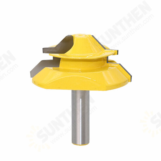 12MM 1/2inch Shank Large 45 Degree Lock Miter Router Bit 1inch Stock Tenon Milling Cutter for Woodworking Tools Wood