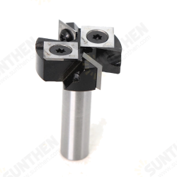 12mm 1/2 Inch Shank Router Bit Milling Cutter with Cemented Carbide Insert Woodworking Bits Insert-Style Indexable Cutter