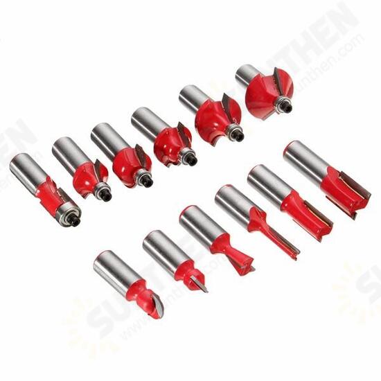 12pcs Wood Working Router Bit Cutter Tungsten Carbide Rotary Tool Set 12pcs Wood Working Router Bit Cutter Tungsten Carbide Rotary Tool Set