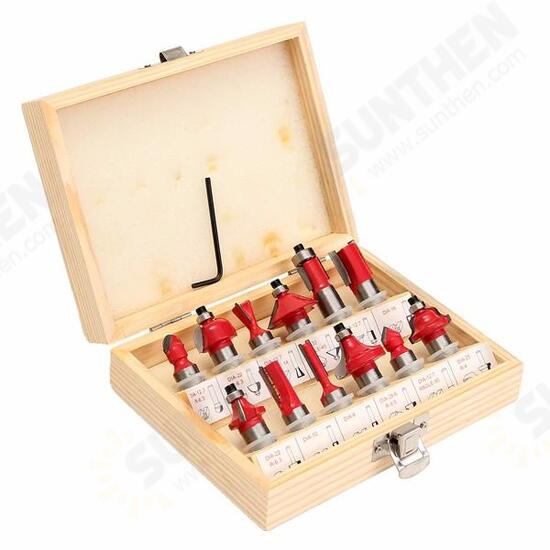 12pcs Wood Working Router Bit Cutter Tungsten Carbide Rotary Tool Set 12pcs Wood Working Router Bit Cutter Tungsten Carbide Rotary Tool Set