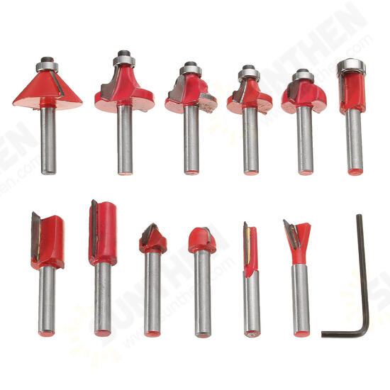 12pcs Wood Working Router Bit Cutter Tungsten Carbide Rotary Tool Set 12pcs Wood Working Router Bit Cutter Tungsten Carbide Rotary Tool Set